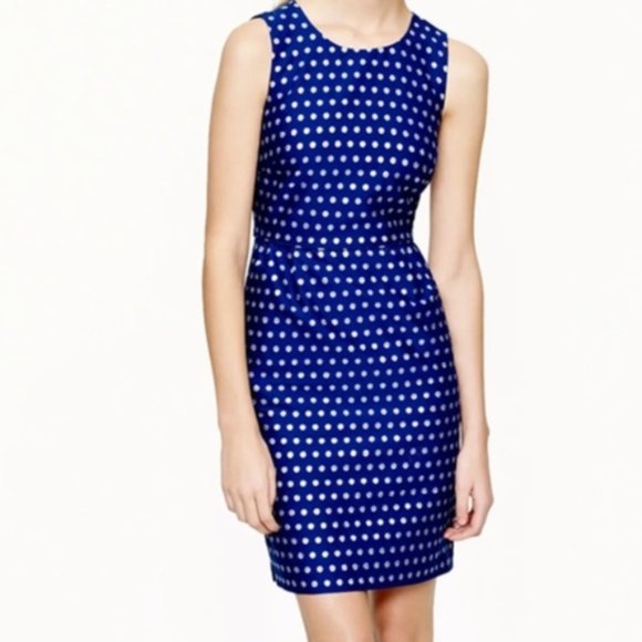 J. Crew Dresses & Skirts - J. Crew Sleeveless Polka Dot Dress Size 4